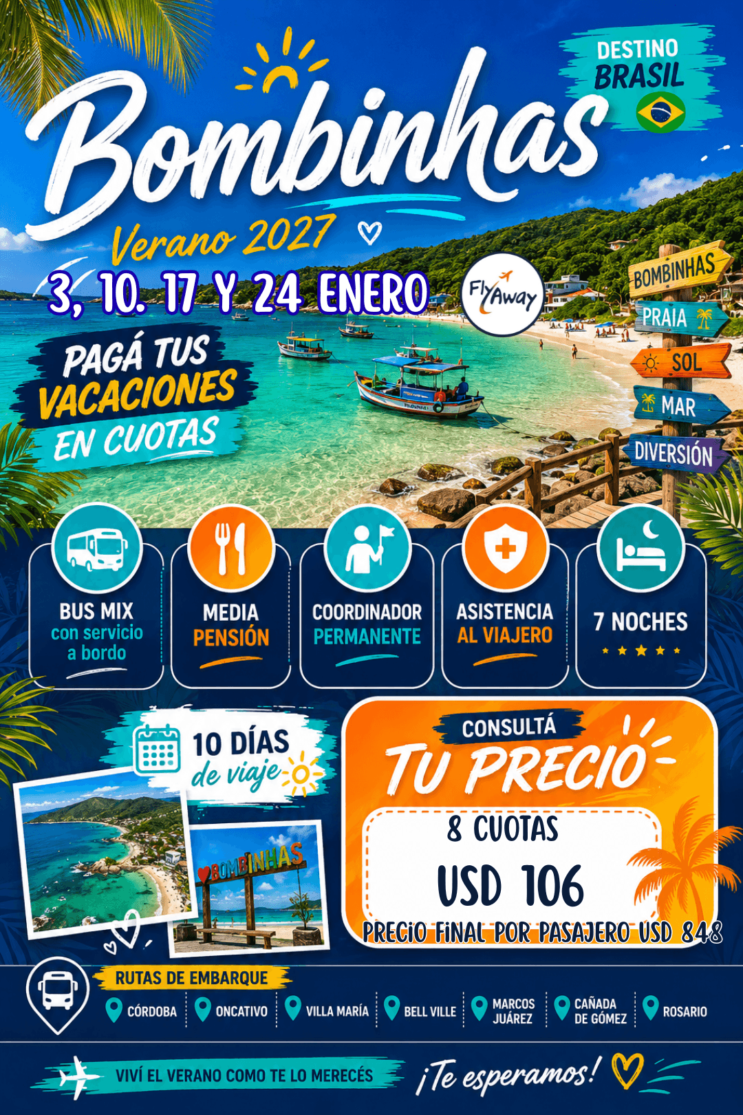 Bombinhas verano 2027